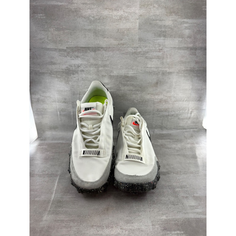 Nike Waffle Racer Crater Summit White Black Women Sneakers CT1983-104 Size 9